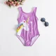 thumbnail image 1 of Traje de baño de una pieza para niñas de 1 a 5 años, traje de baño con estampado de flores y leopardo, traje de baño para niños, Bikini de verano 2024, 1 of 5