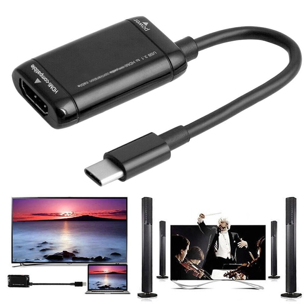 USB-C Type C to HDMI Adapter 3.1 Cable For MHL Android Phone-Tablet J0L0 - Walmart.com
