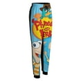 thumbnail image 3 of Phineas And Ferb Mens Joggers Sweatpants Elastic Waist Casual Athletic Sports Trousers Comfortable Workout Track Pants 3XL, 3 of 6