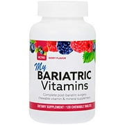 Bariatric Choice - My Bariatric All-in-One Multivitamin Chewable with 300 mg of Calcium - Designed for Post Bariatric Surgery - Chewable Vitamin Supplements - Berry Flavor - 120 ct