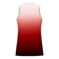 thumbnail image 3 of ZCFZJW Men's Ombre Tank Tops Cotton Performance Sleeveless Casual Tie Dye Gradient Print Summer Big and Tall Regular Fit Stretch Breathable T Shirts Red M, 3 of 4