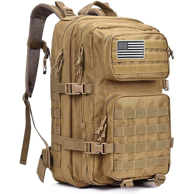 Mochila táctica militar de 40 l, mochila de asalto militar grande, mochila Molle, mochila de día para exteriores, senderismo, acampada, trekking y caza