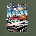 thumbnail image 6 of Wild Bobby, Mustang Untamed American Spirit Ford Cars and Trucks Men Premium Tri Blend Tee, Military Green, XX-Large, 6 of 6