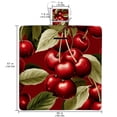 thumbnail image 2 of Cherry Canvas Beach Blanket Picnic Mat, Waterproof Outdoor Camping Rug for Sand Proof, with Carry Bag for Travel, Beach, Park - Blue Stripe Pattern - 200 Characters, 2 of 6