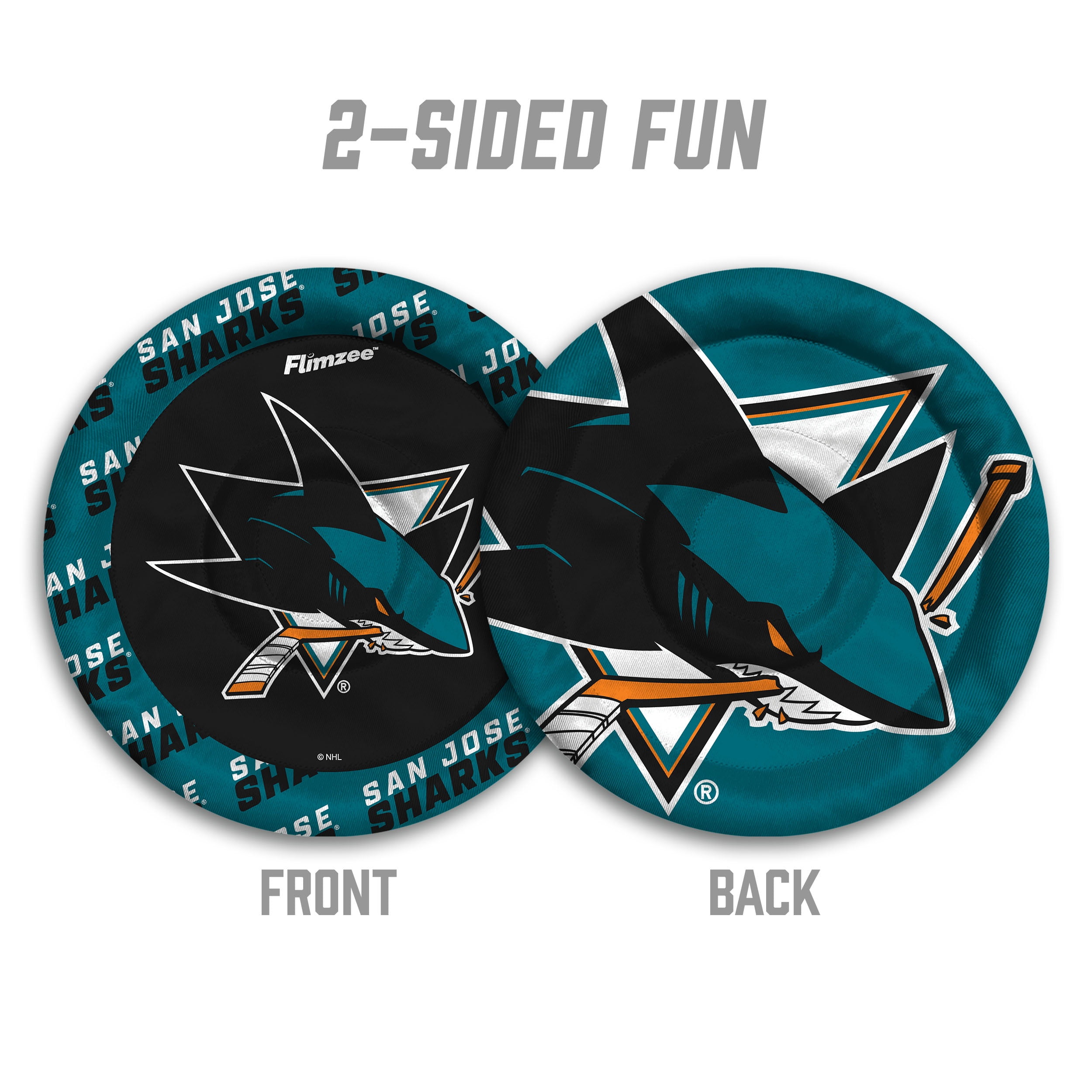 YouTheFan NHL San Jose Sharks Flimzee Bean-Bag Flying Disc