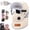 Beige, variant on Unisex Outdoor Biking Hat with Goggles, 5-in-1 Fleece Balaclava Neck Warmer