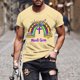 thumbnail image 5 of Camisetas de Manga Corta para Hombre Imprimir Deportes de Manga Corta Cuello Redondo Blusa Algodón Poliéster, Nueva Moda Casual Camiseta para Hombres, 5 of 5