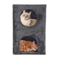 thumbnail image 7 of PETMAKER 2 Story Cat Condo House for Indoors - 15.75” x 23.75” Double Cat Bed Cave (Gray), 7 of 7