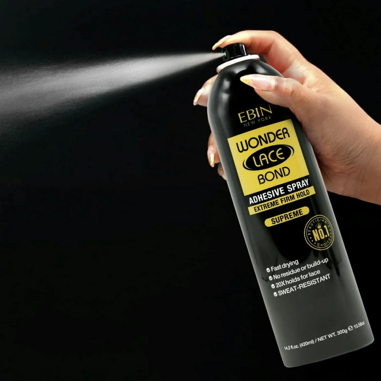 Ebin New York Wonder Lace Bond Spray 6.08 oz - Supreme, Unisex 