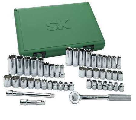 Sk Professional Tools 3 8" Drive, Socket Wrench Set, 94549 by SK Hand Tool