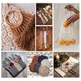 thumbnail image 4 of KAKOWELY 1PC 100M Long 3MM Wide Natural Cotton Thread Braided Cotton Rope Tapestry Knitting Thread Multi-purpose Manual Woven Rope for Hanging Carpet Craft Making (Black),3937"X0.12"X0.12", 4 of 5