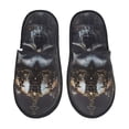 thumbnail image 1 of Balery Royal Skull With Golden Crown Pantuflas de Casa de Felpa Silenciosas con Diseño Estampado, Zapatillas Cómodas Antideslizantes de Algodón para Interior-Medium, 1 of 8