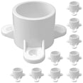 thumbnail image 1 of FORMUFIT F001ECT-WH-10 Capuchon de Table en PVC, Qualité Mobilier, Taille 1 Pouces, Blanc (Lot de 10), 1 of 4
