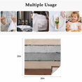 thumbnail image 4 of Brown Grey Cloth Napkins, Vintage Stripe Farmhouse Wood Grain Ombre Washable and Reusable Dinner Napkins Set of 6, Table Napkin for Kitchen Party Birthday Wedding Hotel Housewarming 20"x20", 4 of 8