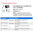 thumbnail image 2 of A/C Compressor Kit - Compatible with 2010 - 2012 Mazda 3 2011, 2 of 2