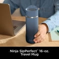 thumbnail image 2 of Ninja Sip Perfect 16oz Stainless Steel, Leak Proof Insulated Travel Mug, Midnight Blue, 2 of 8