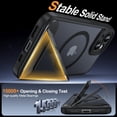 thumbnail image 3 of Funda AMILIFECASES para iPhone 15 de 6,1" con MagSafe y soporte, negra, 3 of 8