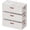 White, variant on 10inch 3 Pack Under Bed Storage Containers, 10 Inch Tall Underbed Clothes Storage Organizer Bin with Clear Window,Foldable Box Basket for Clothes, Closet, Bed Sheets and Blankets White