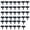 Black, variant on 20 Pcs Imitation Stone Garden Fence Plastic Retaining Edging Border Black Cobbled Effect Landscape Decor Interlocking Decorative Panels Flower Bed Path Lawn Outdoor Picket Yard Grass Edge