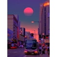 thumbnail image 2 of Orozco, Danner 12x14 Black Ornate Wood Framed with Double Matting Museum Art Print Titled - Neon Worlds 6, 2 of 4