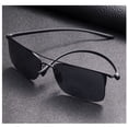 thumbnail image 5 of Tinted Bifocal Reading Glasses Sunglasses Invisible Inner Bifocal New Metal Rectangular Flexible Sun Readers, 5 of 5
