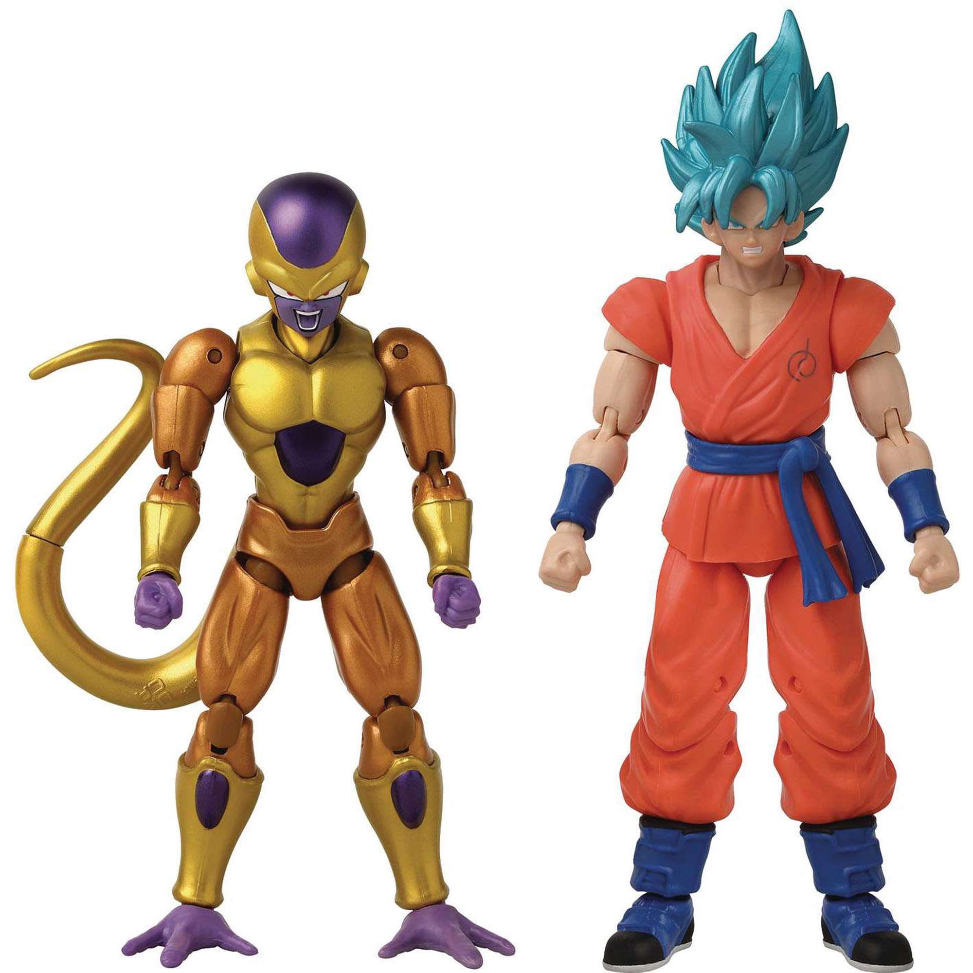 Dragon Ball Dragon Stars Action Figures Golden Frieza vs Super Saiyan Blue Goku  2-Pack