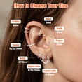 thumbnail image 6 of Just Being Cute Hypoallergenic Huggie Hoop Earrings for Women, 18mm Small Hoops Cartilage Earrings for Sensitive Ears with S925 Pins & Backs Birthday Mothers Day Jewelry Gift for Girlfriend/Mom, 6 of 10