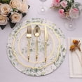 thumbnail image 5 of BalsaCircle 6 Green Round 13 in Disposable Paper Charger Plates Floral Design Party Events Decorations Supplies, 5 of 8
