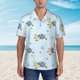 thumbnail image 2 of Fotbe Cartoon Turtle Camisa Hawaiana para Hombre Unisex – Camisa Casual de Verano con Botones de Manga Corta de Algodón y Lino,Large, 2 of 7