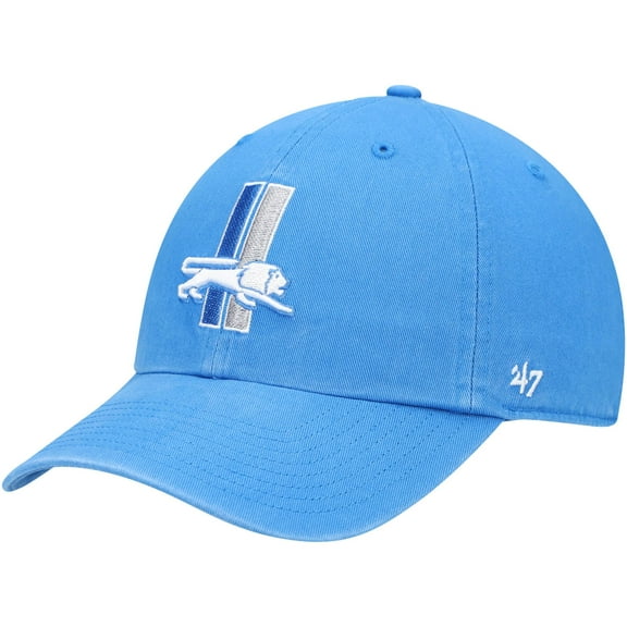 Men's '47 Blue Detroit Lions Clean Up Adjustable Hat