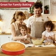 thumbnail image 6 of 9 Inch Round Cake Pan Set of 2 - Nonstick Carbon Steel Round Cake Baking Pans  Dishwasher Safe, Durable for Large Layer Cakes, Birthday & Christmas Baking, 6 of 7