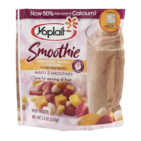 Yoplait Smoothie Strawberry Mango Pineapple, 7.6 OZ