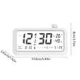 thumbnail image 3 of RuiJiao Réveil Simple en Liquidation Réveil Étudiant Réveil Électronique Rétroéclairage Blanc Calendrier Perpétuel Réveil, 3 of 6