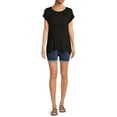 thumbnail image 2 of Time And Tru Women's Maternity Shorts, 2 of 6
