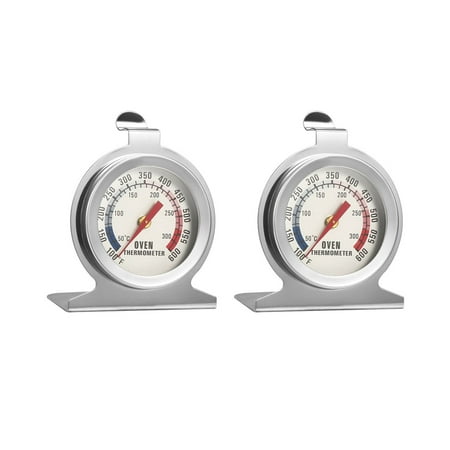 

Unique Bargains Oven 100-600F Stainless Steel Instant Read Thermometer Gauge 2 Pcs