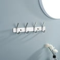 thumbnail image 5 of Perchero de baño Perchero de pared de metal con 4 ganchos Perchero de pared para baño Acero inoxidable SUS304 Acabado cepillado, 5 of 5
