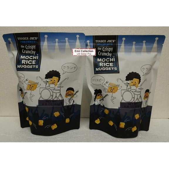 Trader Joe’s Crispy Crunchy Original Mochi Rice Nuggets 6.35oz 180g (2 Bags)