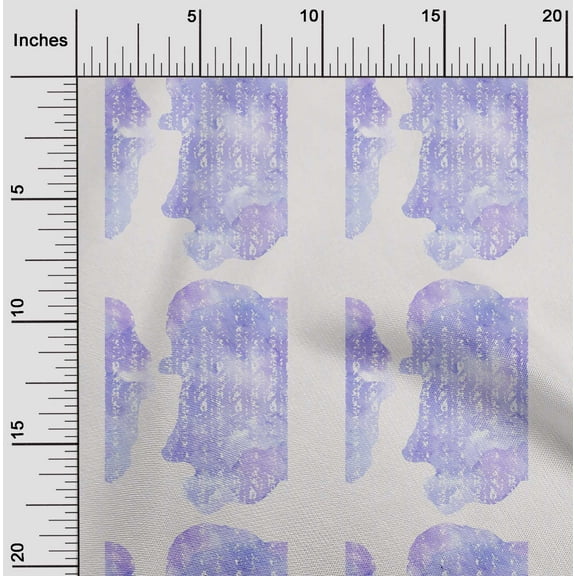 oneOone Cotton Jersey Lavender Blue Fabric Texture Watercolor Sewing Craft Projects Fabric Prints By Yard 58 Inch Wide