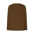 thumbnail image 4 of EDFBUYKRS Blouses for Women Long Sleeve Shirts Casual Dressy Pleated Tunic Tops M, 4 of 6