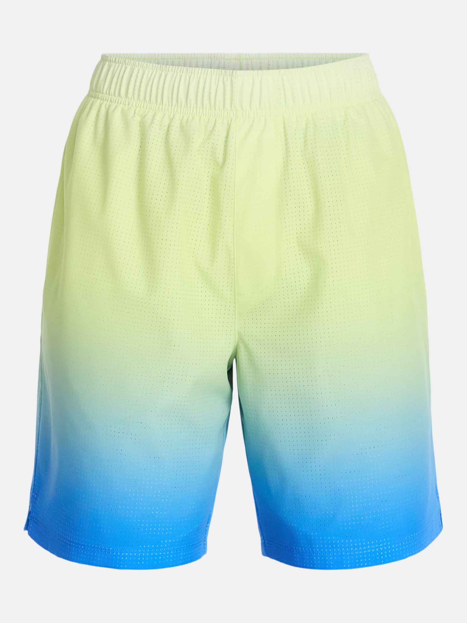 Athletic Works Men's and Big Men's Active Ombre Perforated Woven Performance Shorts, 7" Inseam, Sizes XS-5XL