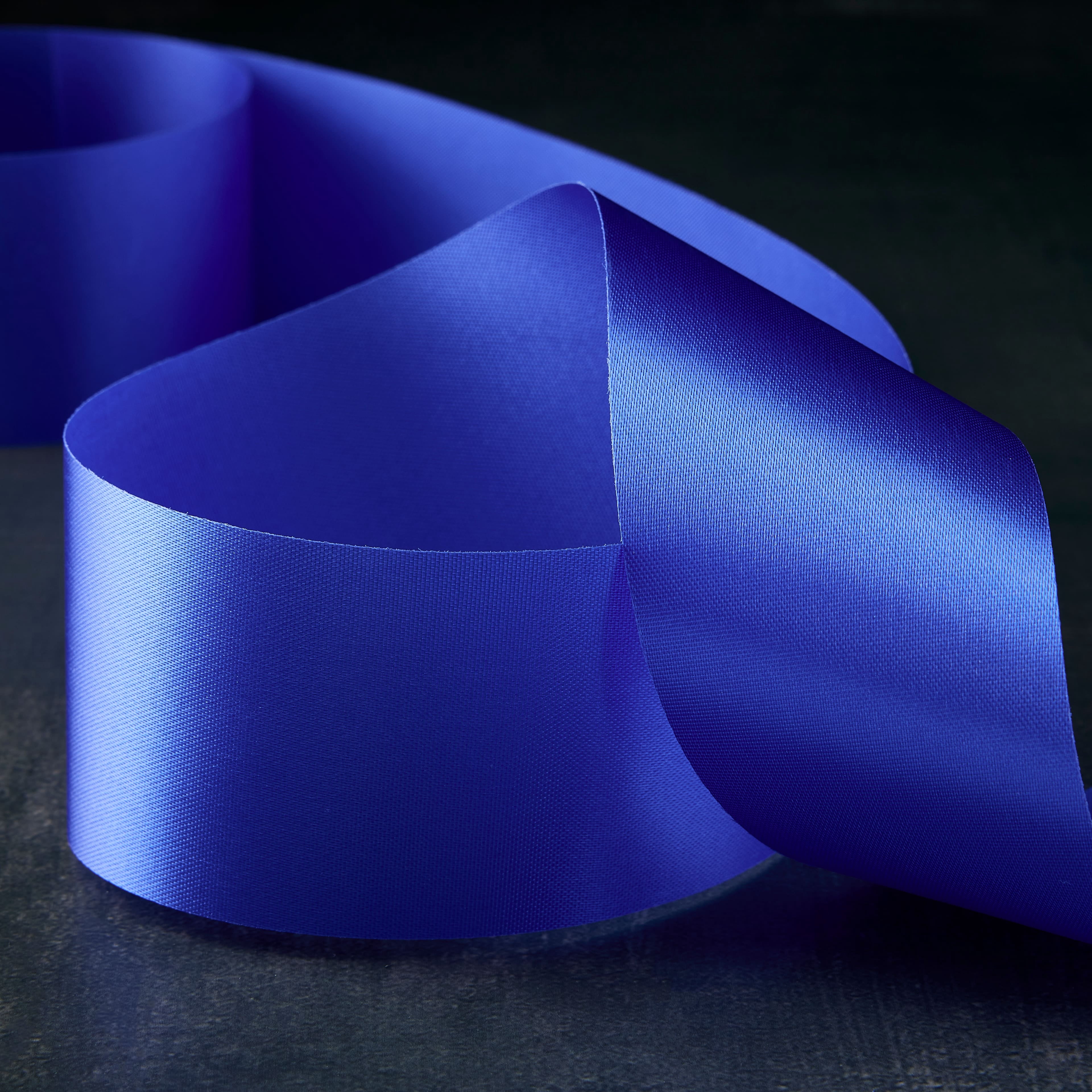 1.5" x 3yd. Blue Satin Ribbon by Celebrate It – Non-Wired Woven Selvage Edge - Ideal for Gift Wrapping - Crafts & Decor - 12 Pack