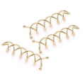 thumbnail image 2 of 20pcs espiral heavyins tornillos de pelo abrazaderas de pelo simple clips de pelo accesorios para mujeres niñas doradas, 2 of 8