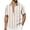 #03 Khaki 【Mix & Match: Stock Up on Your Favorite Colors】, variant on Men's Hawaiian Beach Shirt Quick Dry Button Down Short Sleeve V Neck Relaxed Fit Summer Printed Tropical Casual Daily Vacation | Zenithor,Gray L