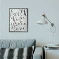 thumbnail image 3 of Stupell Industries Faith Hope Home Family Inspirational Word On Wood Texture Design Framed Giclee Texturized Art by Lettered and Lined, 3 of 5