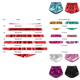 thumbnail image 2 of KVPLBQFD Faux Leather Metallic Shorts for Girls Shiny Dance Outfits Atletic Shorts Kids Trendy Cheerleader Gymnastics Shorts Summer Casual Clothes, 2 of 4