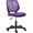 Purple, variant on Yaheetech Adjustable Armless Office Chair Mid Back Swivel Computer Chair , Black