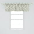 thumbnail image 2 of Ambesonne Floral Valance Pack of 2, Damask with Ethnic, 54"X18", Reseda Green White, 2 of 4