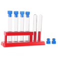 thumbnail image 2 of 1 Set Plastic Test Tubes Droppers With Caps Test Tube Rack Kit Kids Test Tube Set Banmo, 2 of 2