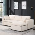 thumbnail image 6 of U Shaped Modular Sectional Couch, With Movable Table , Beige Versatile , Detachable Coffee, 6 of 6