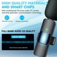 thumbnail image 3 of Dsseng 2.4GHZ Wireless Lavalier Microphone Portable Audio Video Recording Mini Mic  with quality materisls and smart chips, 3 of 15
